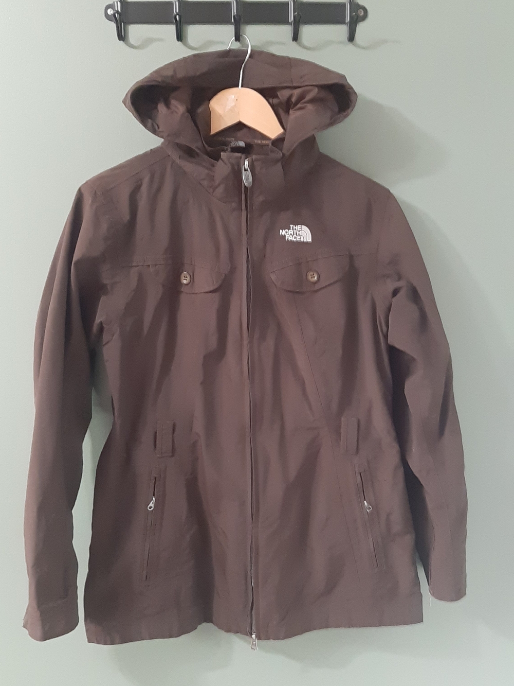 The North Face Brown Hooded Shell Coat